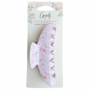 LoveShackFancy Goody Pink Floral Large Claw Clip